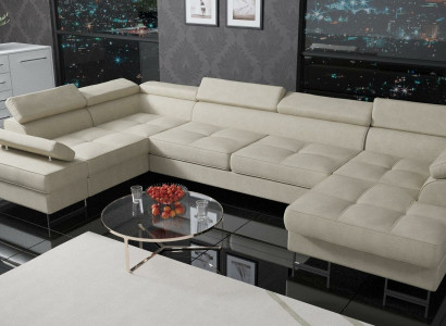 Textile Sofa Corner sofa Sofa Couch Upholstery Living landscape Leather Sofas Couches U-shape